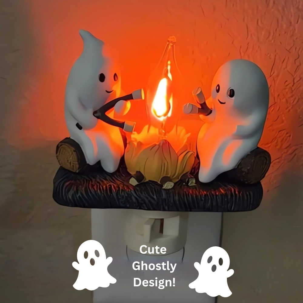 Flickering Halloween Ghost Campfire Nightlight