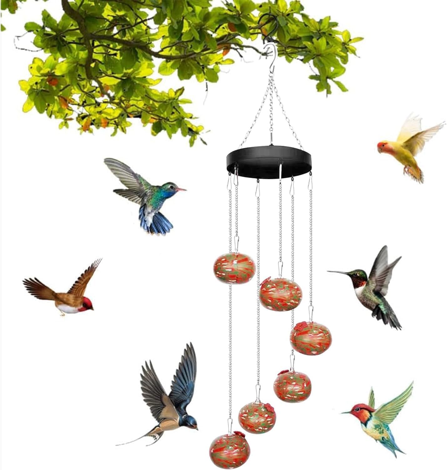 Charming Hummingbird Feeder (durable plastic)