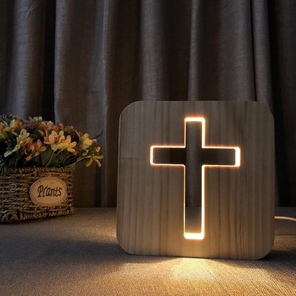 Light-Up Jesus Cross