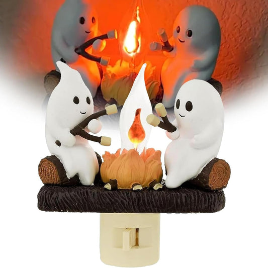 Flickering Halloween Ghost Campfire Nightlight