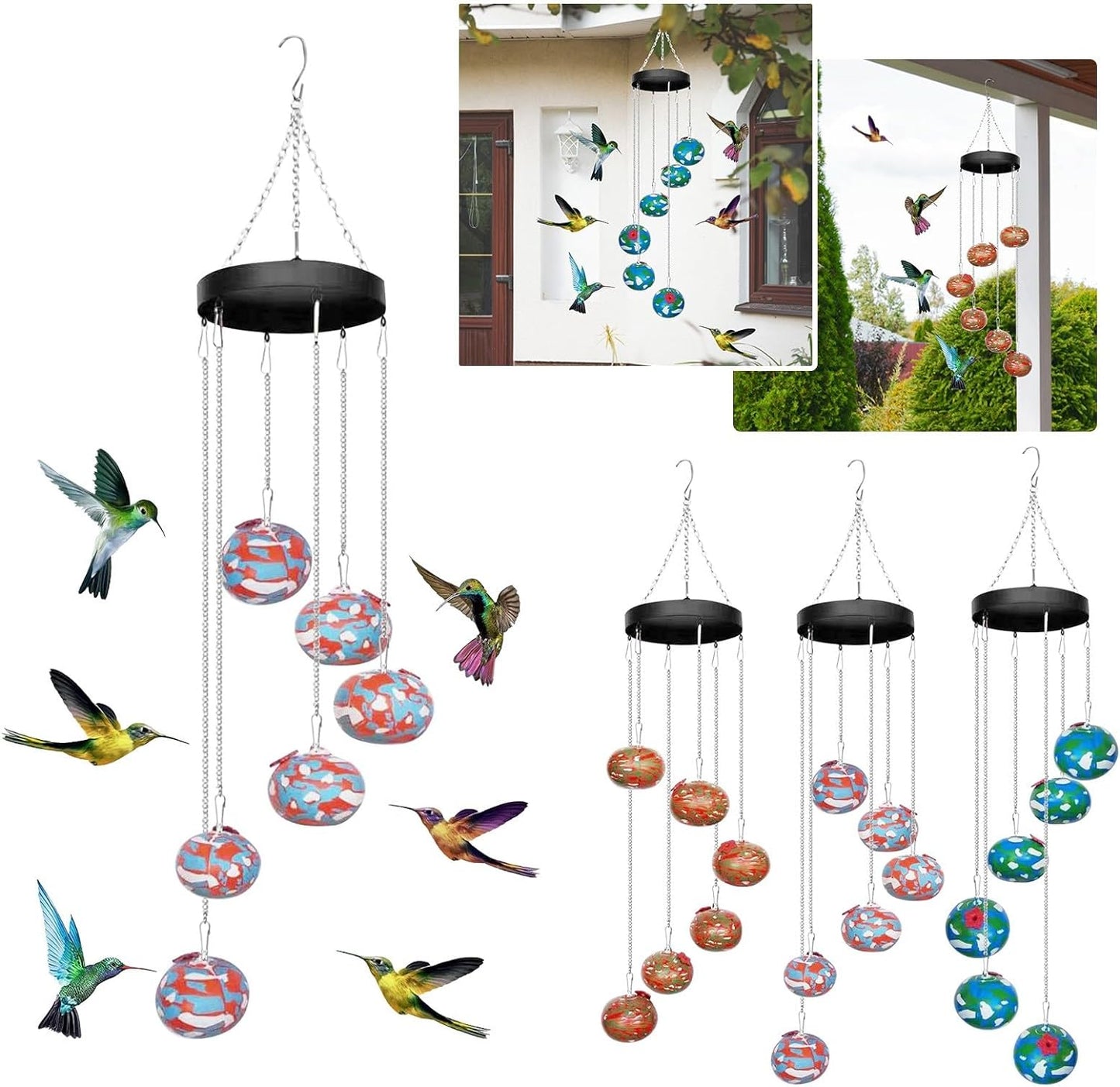 Charming Hummingbird Feeder (durable plastic)