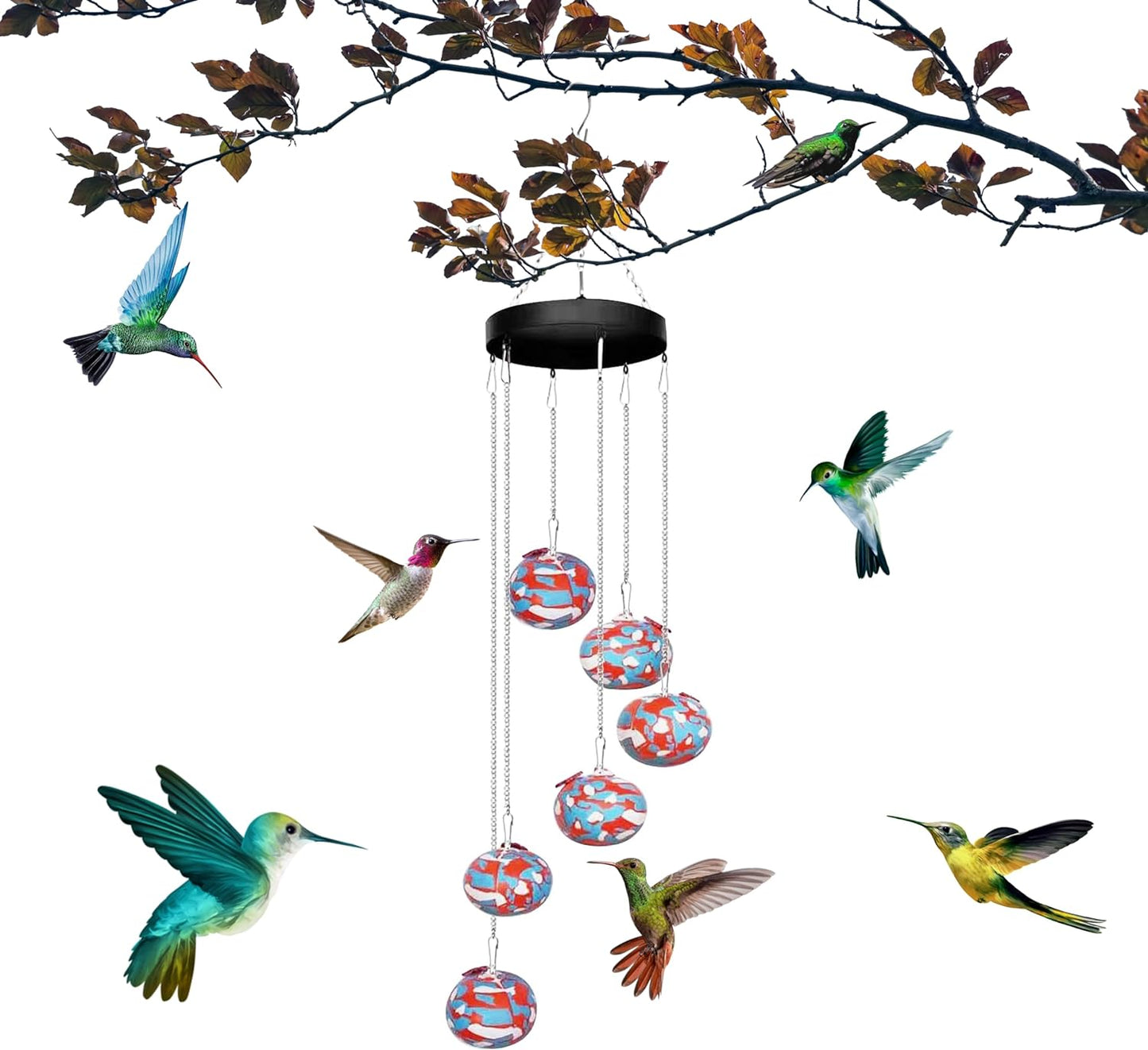 Charming Hummingbird Feeder (durable plastic)