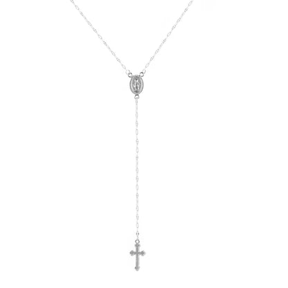 Vintage Cross Rosary Necklace