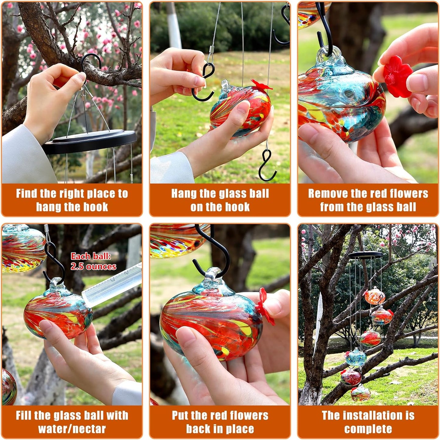 Lightning™ Glass Hummingbird Feeders