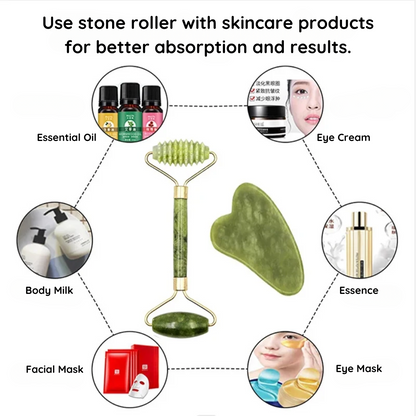 Gua Sha Natural Stone Facial Roller