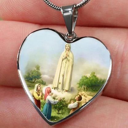 Fashion Jesus Heart Necklace