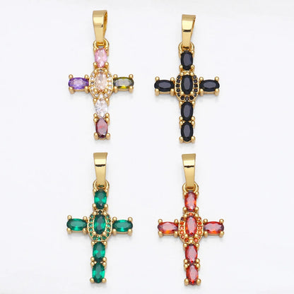 Colorful Cross Pendant