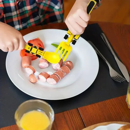 Dine-n-Dig Construction Dinnerware Kit for Kids