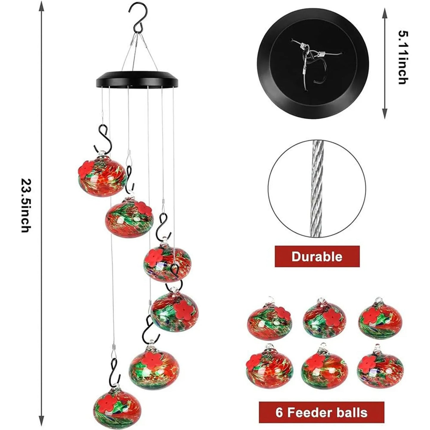 Lightning™ Glass Hummingbird Feeders