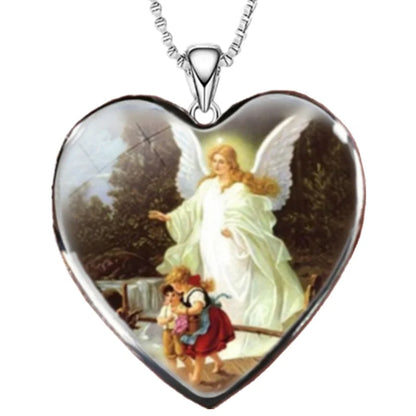 Fashion Jesus Heart Necklace