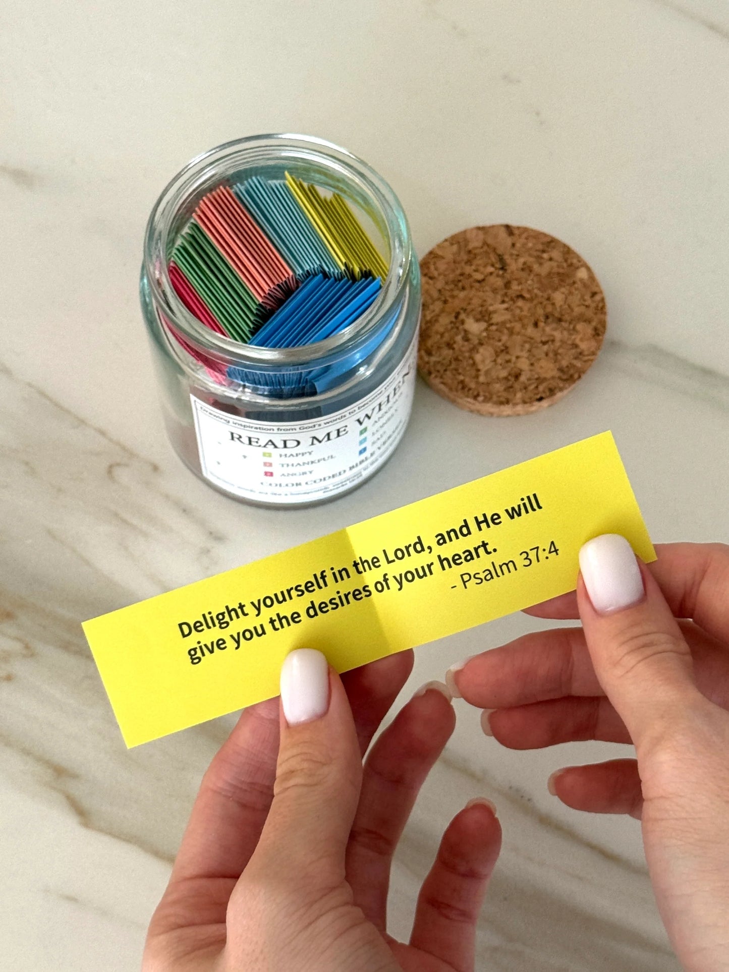 Handmade 90 Day Bible Verses Jar (+FREE Christian Gift Box)