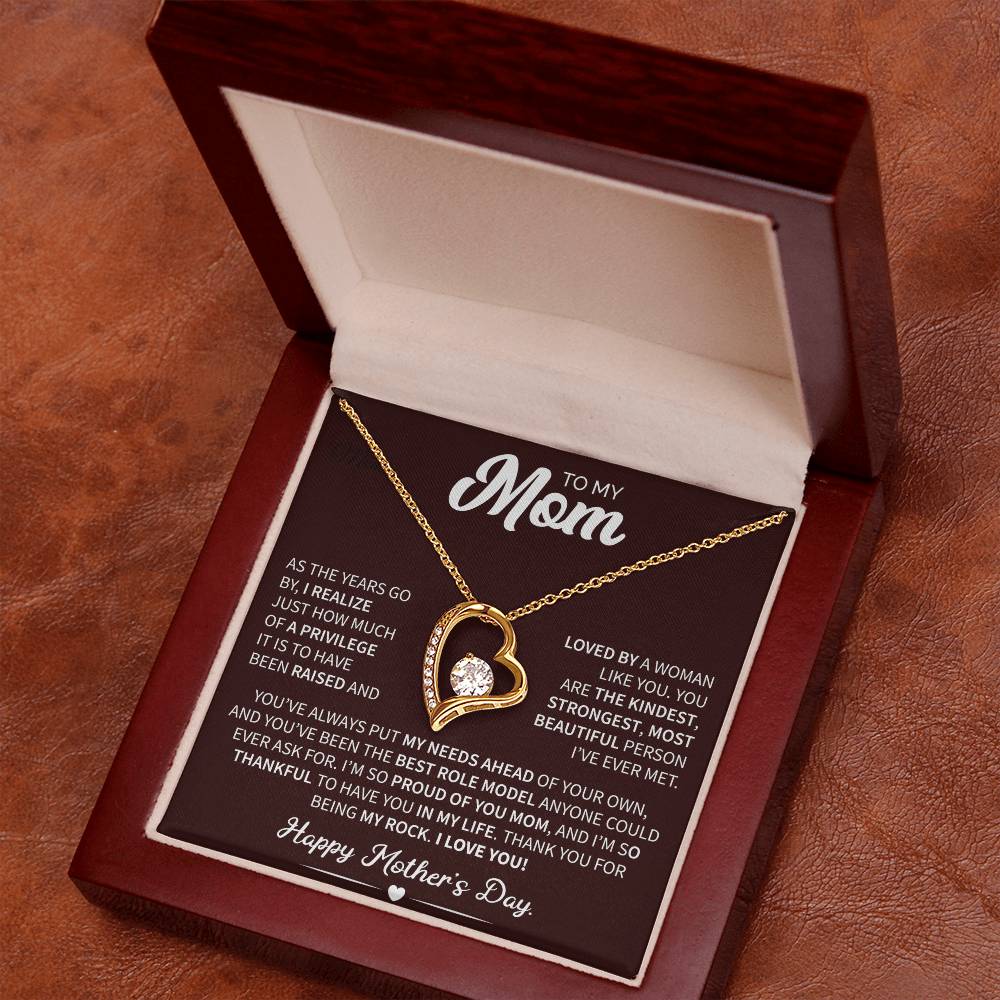 To My Mom - Forever Love Necklace (As the Years Go By)