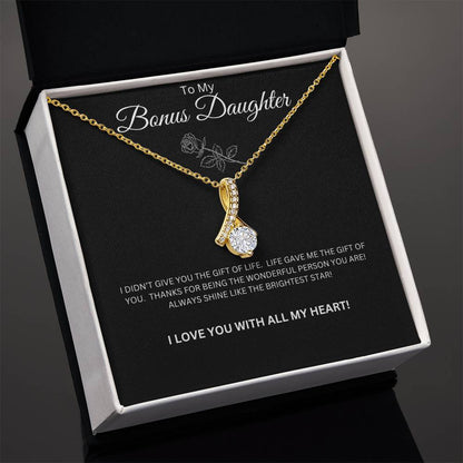 To My Bonus Daughter - Alluring Beauty Necklace (Life Gave Me You)