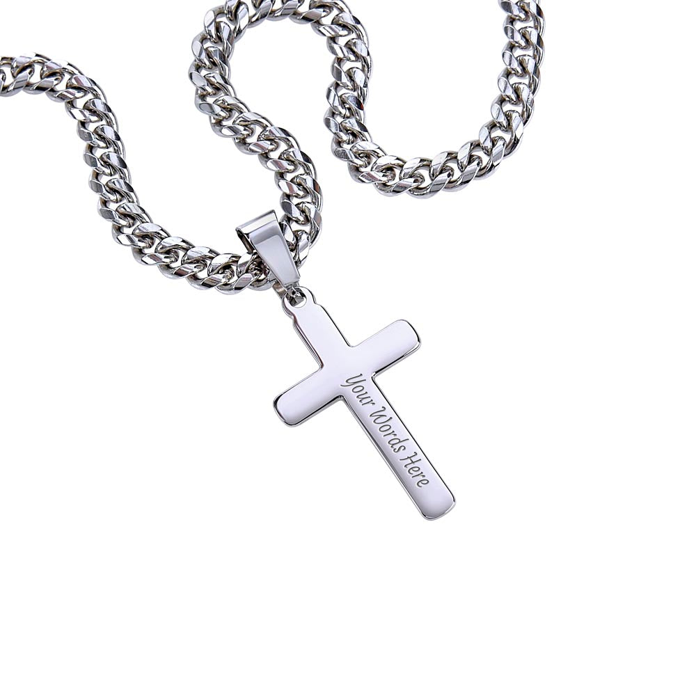 To My Soulmate - Personalized Artisan Cross Necklace (Never Forget)