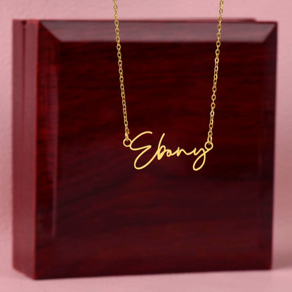 Personalized Signature Name Necklace