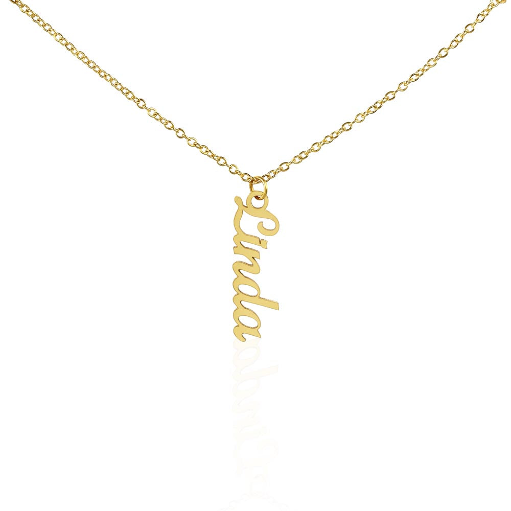 Personalized Vertical Name Necklace