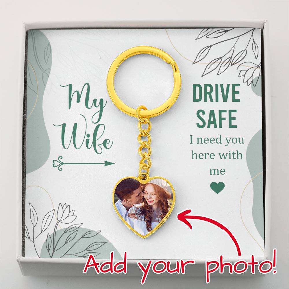 To My Wife - Personalized Keychain